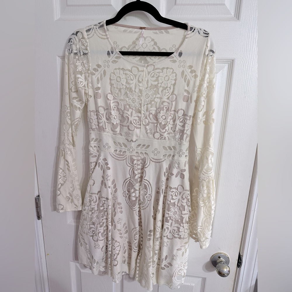 Free People Lace Lovers Folk Song Dress